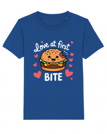 Love At First Bite | Cute Hamburger Pun Majorelle Blue