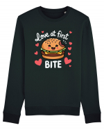 Love At First Bite | Cute Hamburger Pun Bluză mânecă lungă Unisex Rise