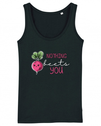 Nothing Beets You | Valentine's Funny Pun Black