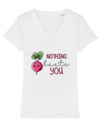 Nothing Beets You | Valentine's Funny Pun White