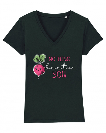 Nothing Beets You | Valentine's Funny Pun Black