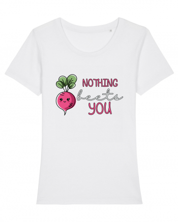 Nothing Beets You | Valentine's Funny Pun White