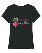 Nothing Beets You | Valentine's Funny Pun Tricou mânecă scurtă guler larg fitted Damă Expresser