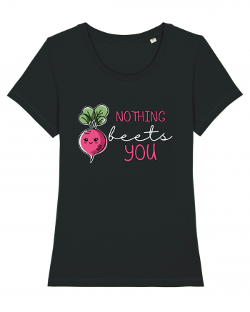 Nothing Beets You | Valentine's Funny Pun Black