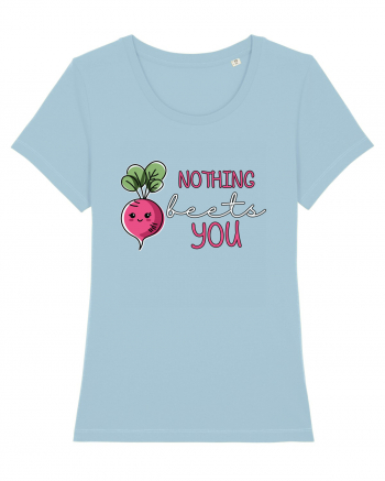 Nothing Beets You | Valentine's Funny Pun Sky Blue