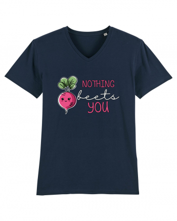 Nothing Beets You | Valentine's Funny Pun French Navy