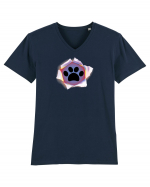 Dog footprint Tricou mânecă scurtă guler V Bărbat Presenter