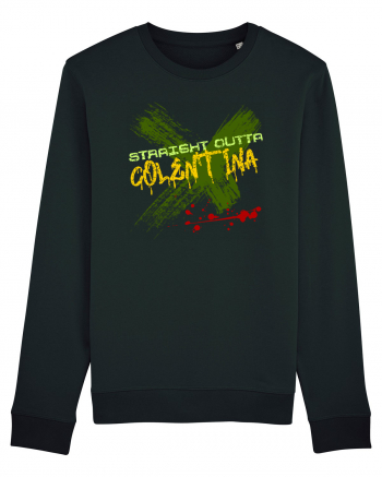 STRAIGHT OUTTA COLENTINA- DIN COLENTINA Bluză mânecă lungă Unisex Rise