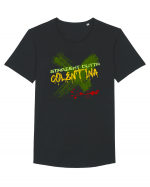 STRAIGHT OUTTA COLENTINA- DIN COLENTINA Tricou mânecă scurtă guler larg Bărbat Skater