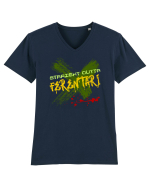 STRAIGHT OUTTA FERENTARI- DIN FERENTARI Tricou mânecă scurtă guler V Bărbat Presenter