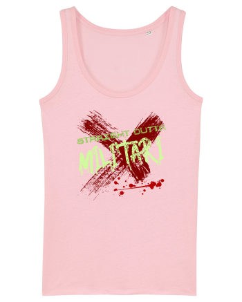 STRAIGHT OUTTA MILITARI- DIN MILITARI Cotton Pink