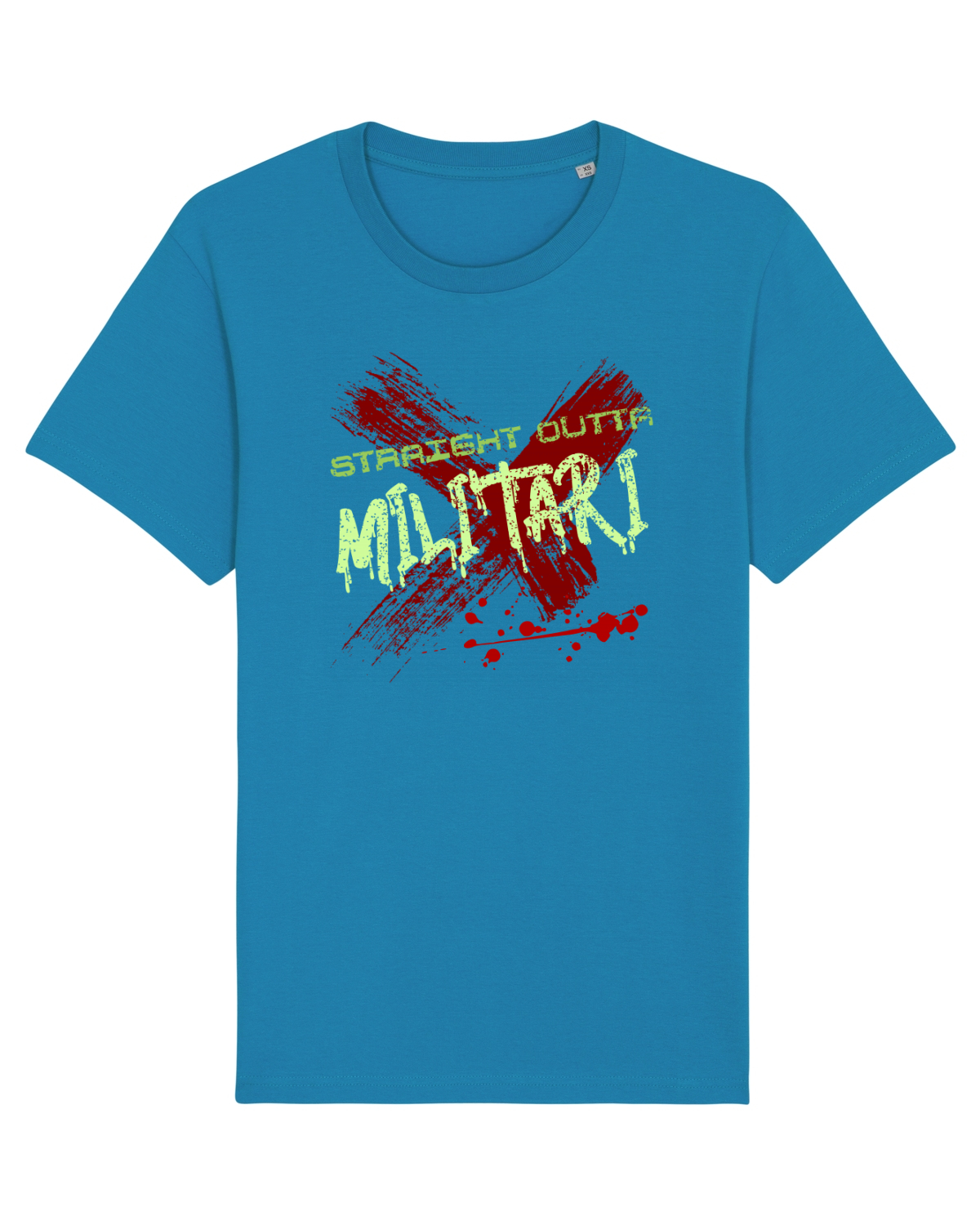 Tricou mânecă scurtă Unisex Rocker Azur
