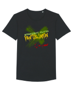 STRAIGHT OUTTA PANTELIMON- DIN PANTELIMON Tricou mânecă scurtă guler larg Bărbat Skater