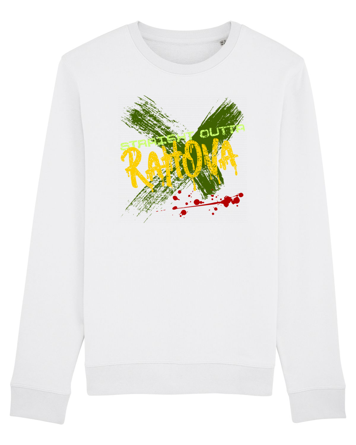 Bluză mânecă lungă Unisex Rise White