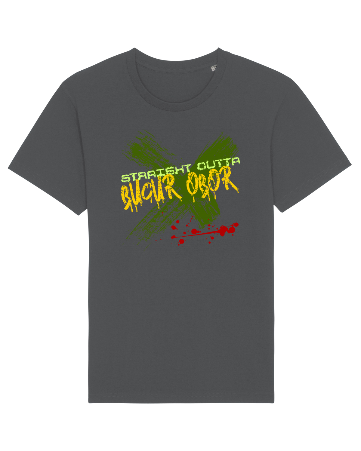 Tricou mânecă scurtă Unisex Rocker Anthracite