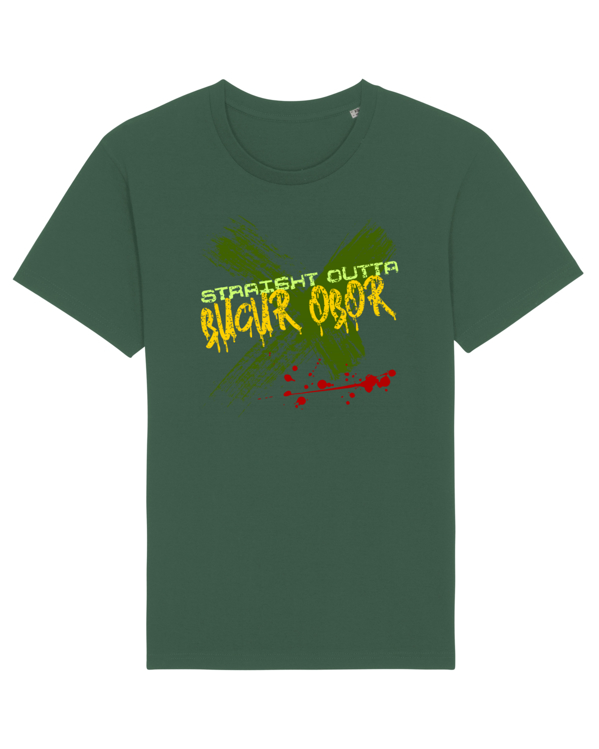 Tricou mânecă scurtă Unisex Rocker Bottle Green