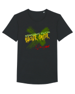 STRAIGHT OUTTA BUCUR OBOR- DIN BUCUR OBOR Tricou mânecă scurtă guler larg Bărbat Skater