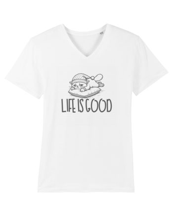 LIFE IS GOOD - VIATA E BUNA (cand dormi) White
