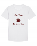 Coffee, că n-o fi... Tricou mânecă scurtă guler larg Bărbat Skater