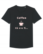 Coffee, că n-o fi... Tricou mânecă scurtă guler larg Bărbat Skater