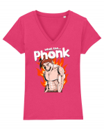 What the Phonk Tricou mânecă scurtă guler V Damă Evoker