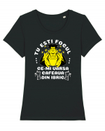 Valentines Day Cafea Intalnire Ibric Tricou mânecă scurtă guler larg fitted Damă Expresser