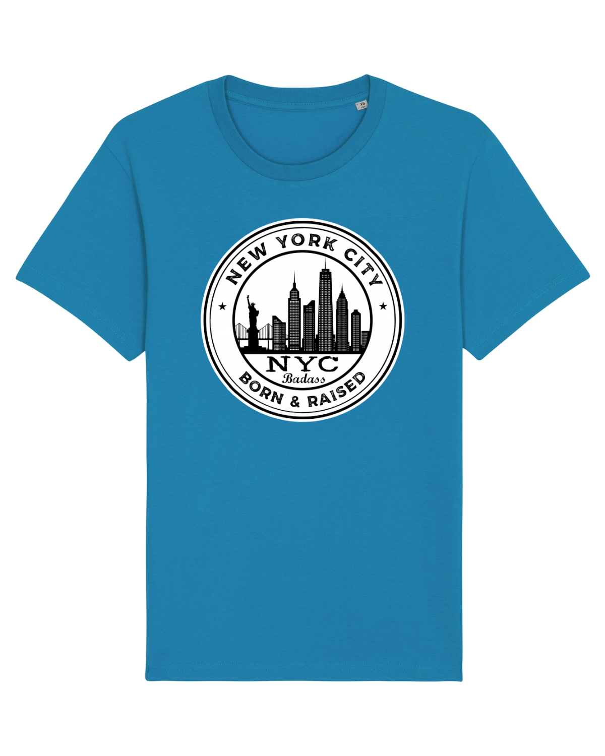Tricou mânecă scurtă Unisex Rocker Azur
