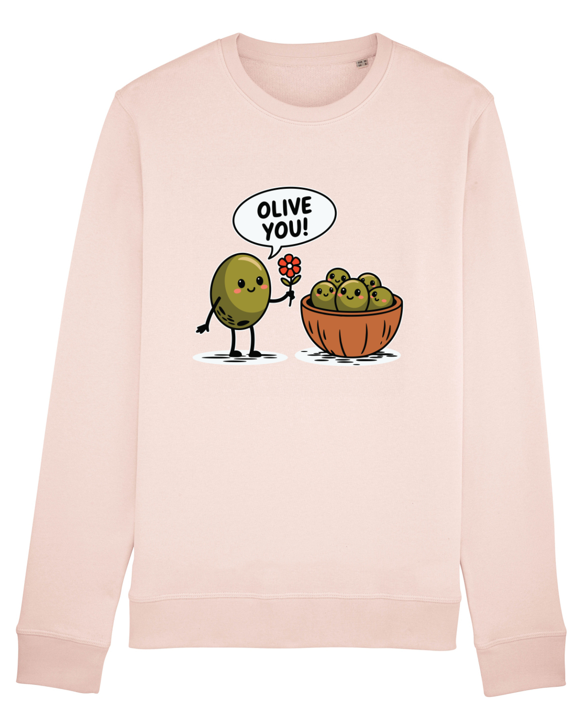 Bluză mânecă lungă Unisex Rise Candy Pink