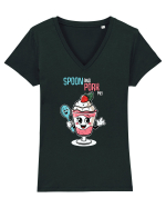 Spoon And Pork Me! Tricou mânecă scurtă guler V Damă Evoker