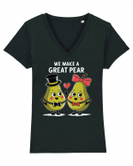 We Make A Great Pear Tricou mânecă scurtă guler V Damă Evoker