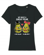 We Make A Great Pear Tricou mânecă scurtă guler larg fitted Damă Expresser