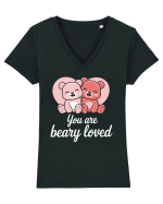 You Are Beary Loved Tricou mânecă scurtă guler V Damă Evoker