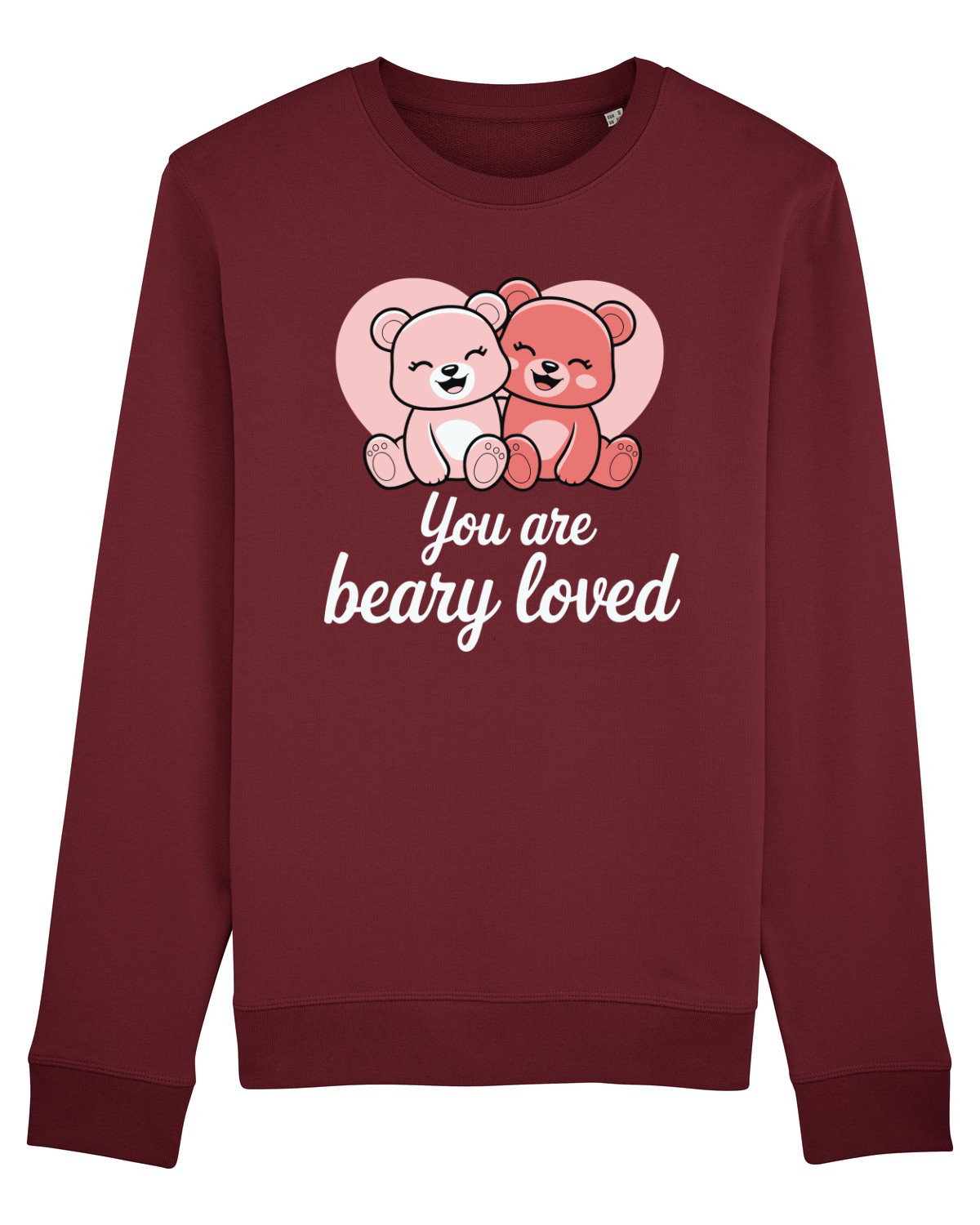 Bluză mânecă lungă Unisex Rise Burgundy
