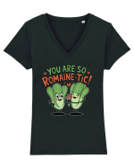 You Are So Romaine-tic! Tricou mânecă scurtă guler V Damă Evoker