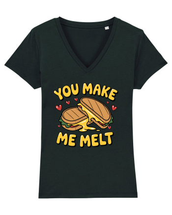 You Make Me Melt | Cute Valentine's Pun Black