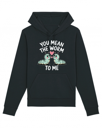 You Mean The Worm To Me | Kawaii Cute Puns Black