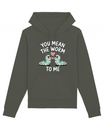 You Mean The Worm To Me | Kawaii Cute Puns Khaki