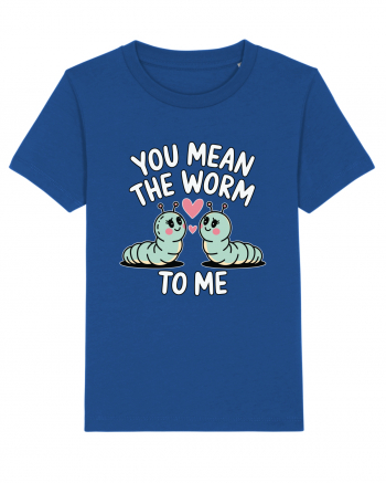 You Mean The Worm To Me | Kawaii Cute Puns Majorelle Blue