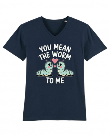 You Mean The Worm To Me | Kawaii Cute Puns French Navy