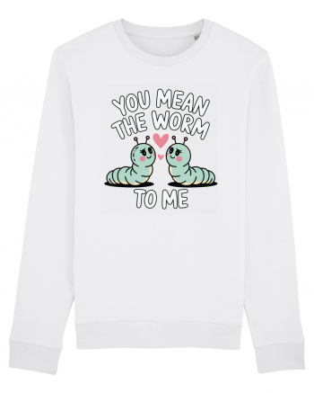 You Mean The Worm To Me | Kawaii Cute Puns White