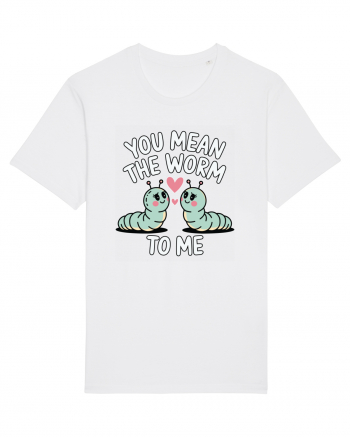 You Mean The Worm To Me | Kawaii Cute Puns White