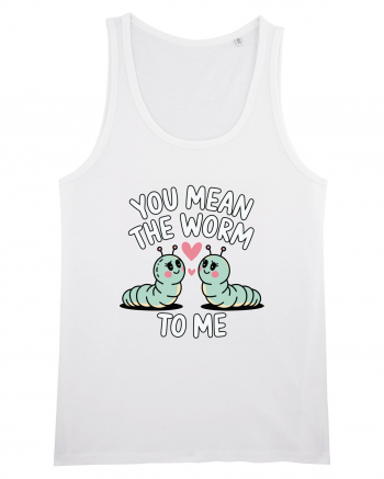 You Mean The Worm To Me | Kawaii Cute Puns White