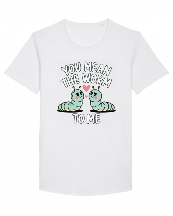 You Mean The Worm To Me | Kawaii Cute Puns White