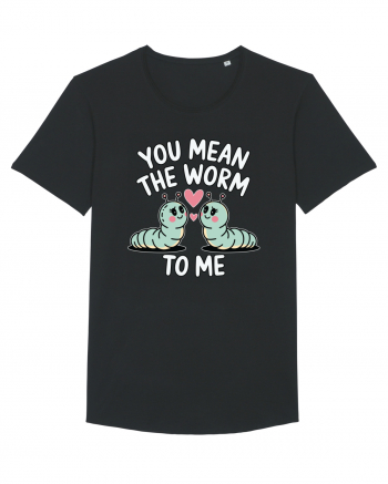 You Mean The Worm To Me | Kawaii Cute Puns Black