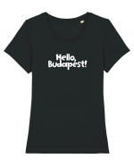 Hello Bucharest! UPS! - white Tricou mânecă scurtă guler larg fitted Damă Expresser