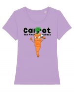 Carrot attack Tricou mânecă scurtă guler larg fitted Damă Expresser