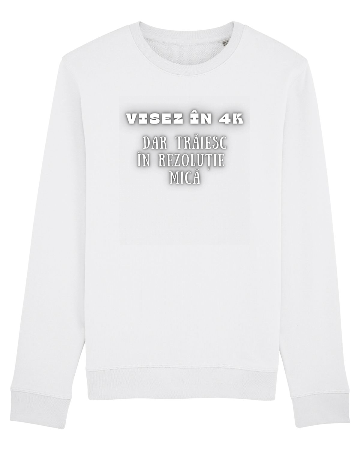 Bluză mânecă lungă Unisex Rise White