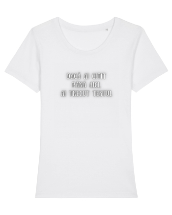 DACĂ AI CITIT PÂNĂ AICI, AI TRECUT TESTUL White