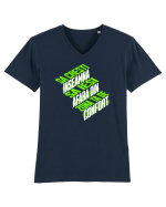 Motivational - Sa crești înseamnă să ieși din zona de confort  Tricou mânecă scurtă guler V Bărbat Presenter