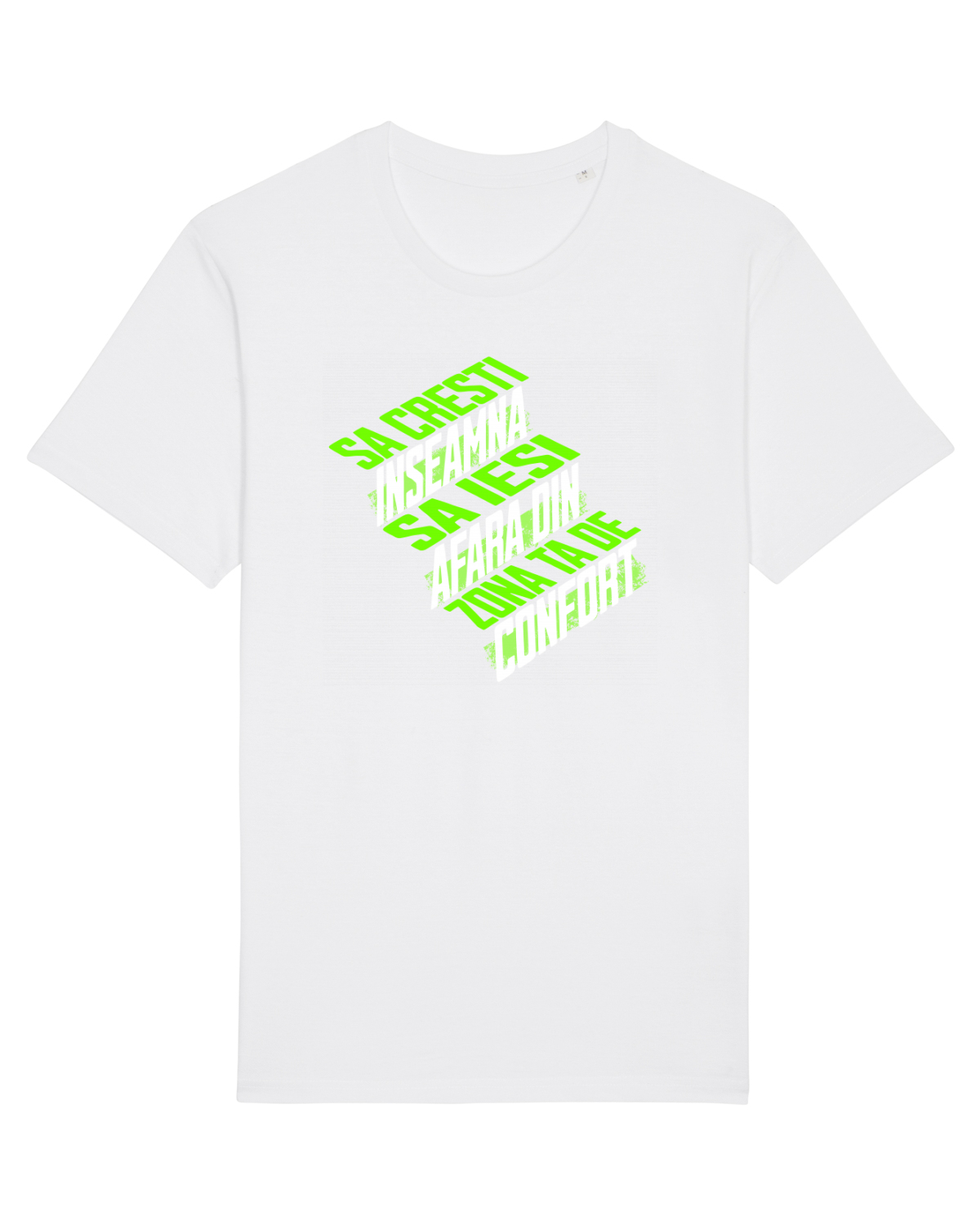 Tricou mânecă scurtă Unisex Rocker White